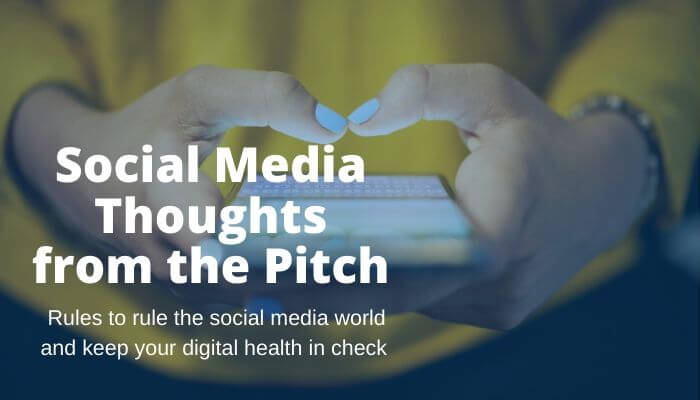 Social media thoughts from the pitch