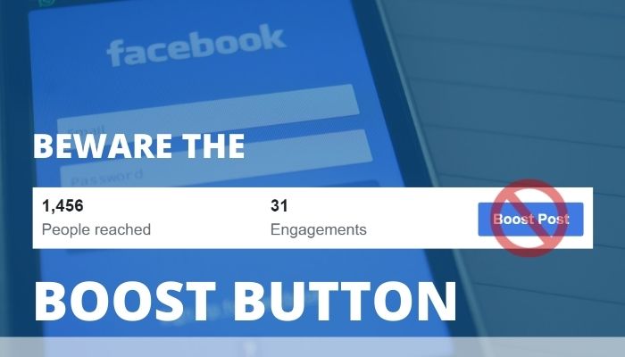Facebook boost button