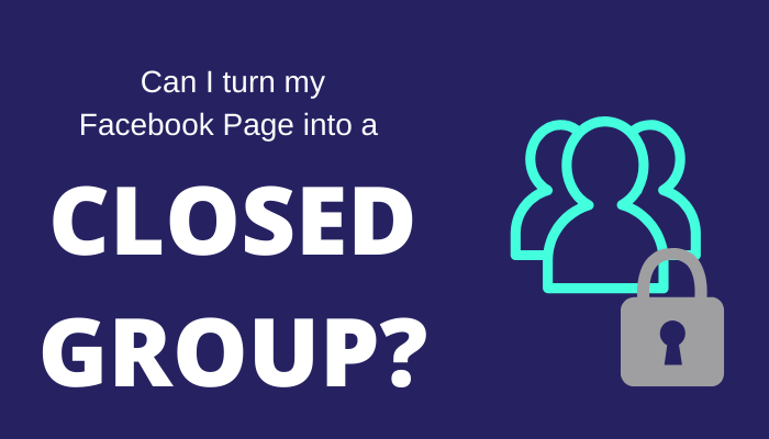 Turning a facebook page into a group