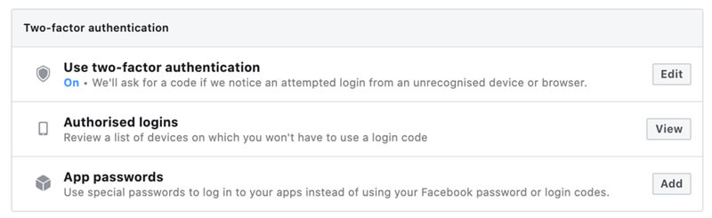 facebook account hacked - security