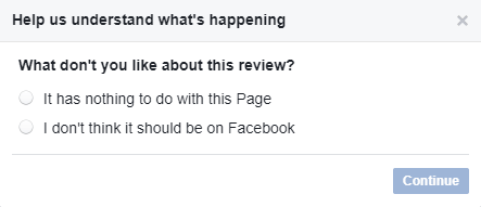 Report a Facebook Review